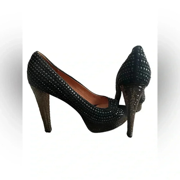 Jeffrey Campbell black platform heels - Picture 4 of 4